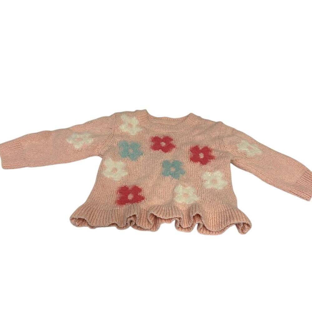 Hatley 3-6 mth English Rose flowers pretty sweater